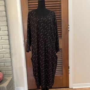 NorthStyle Black geometric print Long Sleeve Dress